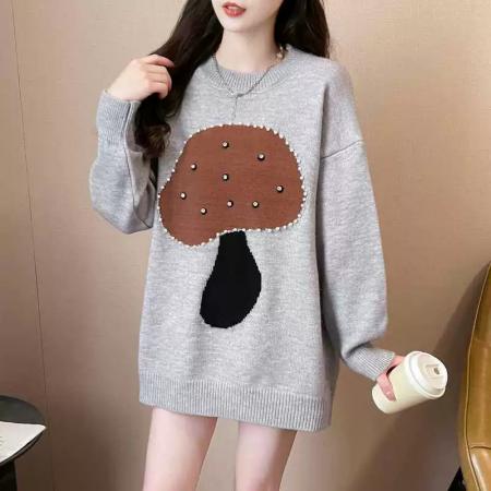 FA54748# 小众洋气慵懒风韩版打底上衣女装秋冬新款设计感学生百搭针织毛衣  服裝批發女裝批發服飾貨源