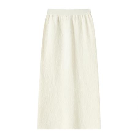 FA54777# 加绒加厚提花针织半身裙女秋冬松紧高腰显瘦中长款a字直筒裙  服裝批發女裝批發服飾貨源