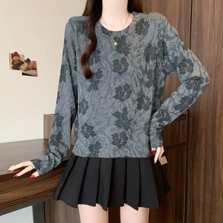 FA54874# 春季新款大码女装韩系时尚宽松显瘦百搭休闲慵懒T恤上衣  服裝批發女裝批發服飾貨源