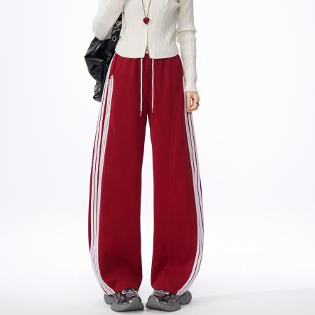 FA54991# 休闲裤女春新款韩系运动裤子巨好看宽松卫裤弯刀香蕉裤 服裝批發女裝批發服飾貨源