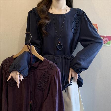 FA54996# 紫色蕾丝花边...