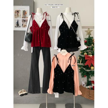 FA55014# 韩系气质法式...