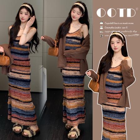 FA55032# 秋冬新款连衣...