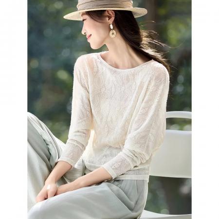 FA55036# 都市松弛感T恤春新款蝙蝠袖藏肉纸片人长袖T恤 服裝批發女裝批發服飾貨源