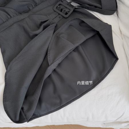 FA55050# 区区欧阳衬衫连衣裙女冬季新款设计感小众复古收腰修身显瘦裙子 服裝批發女裝批發服飾貨源