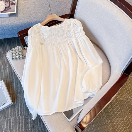 FA55074# 跨境专供东南亚爆款新中式女装衫冬季新款国风盘扣衬衫上衣 服裝批發女裝批發服飾貨源