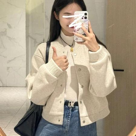 FA55101# 流行小个子韩系百搭独特超好看短款外套女新款爆款秋冬季 服裝批發女裝批發服飾貨源