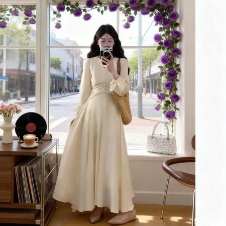 FA55134# 修身显瘦长袖...