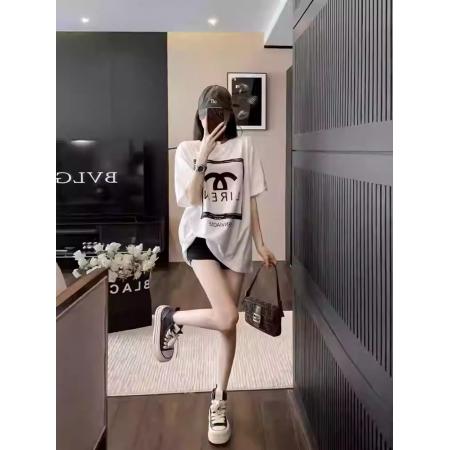 FA55192# 棉短袖设计感小众潮牌宽松 服裝批發女裝批發服飾貨源