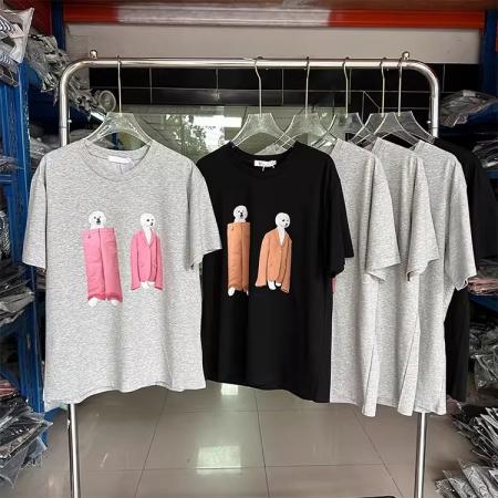 FA55197# 棉狗狗印花短袖T恤女宽松韩版 服裝批發女裝批發服飾貨源