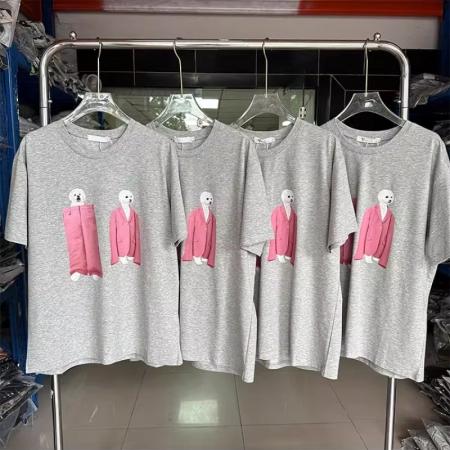 FA55197# 棉狗狗印花短袖T恤女宽松韩版 服裝批發女裝批發服飾貨源