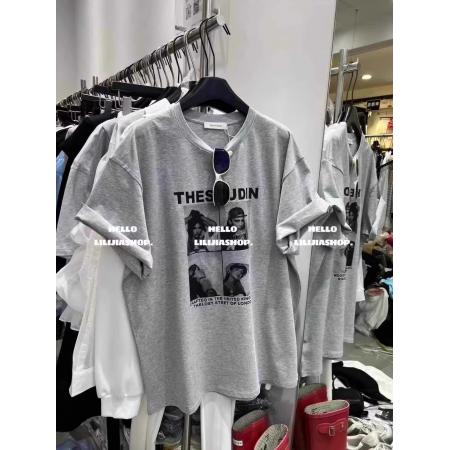 FA55201# 棉短袖T恤女宽松人像字母印花 服裝批發女裝批發服飾貨源