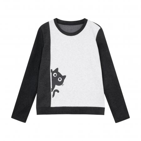 FA55218# 宽松圆领长袖卫衣女秋季新款爆大码胖mm时尚洋气百搭高级上衣 服裝批發女裝批發服飾貨源