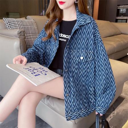 FA55310# 正牛仔爆款磨毛牛仔外套女 服裝批發女裝批發服飾貨源