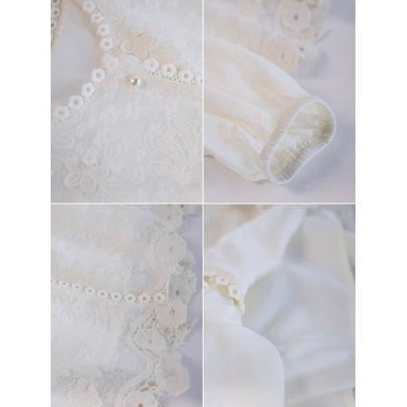 FA55334# 春季国风蕾丝绣花打底衬衫轻奢减龄洋气上衣 服裝批發女裝批發服飾貨源