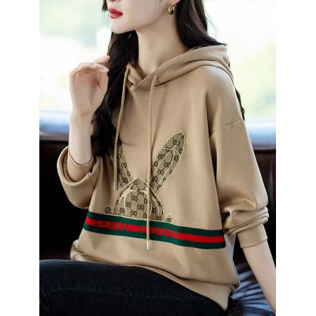 FA55338# 连帽卫衣女士春季新款小个子时尚洋气上衣女 服裝批發女裝批發服飾貨源