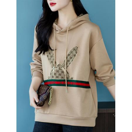 FA55338# 连帽卫衣女士春季新款小个子时尚洋气上衣女 服裝批發女裝批發服飾貨源