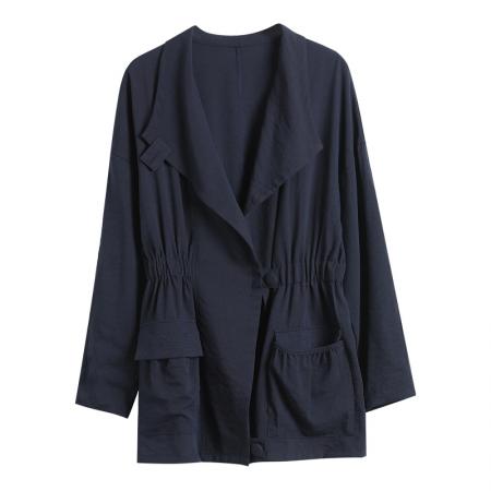 FA55339# 春秋新款时尚外套收腰显瘦气质薄款风衣 服裝批發女裝批發服飾貨源