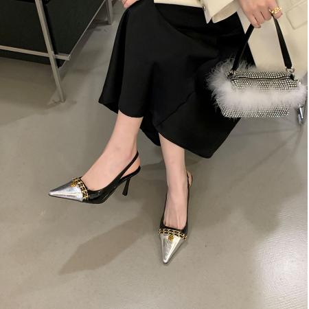 X-32978#春款上市前包后凉凉鞋 鞋子批发女鞋批发高跟鞋批发