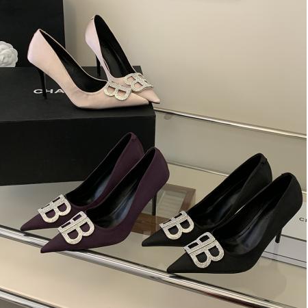 X-32980# 新款春款水钻扣单鞋 鞋子批发女鞋批发高跟鞋批发