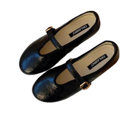 X-32989#法式平底银色玛丽珍单鞋女鞋子新款春秋季配裙子芭蕾舞晚晚鞋 鞋子批发女鞋批发高跟鞋批发