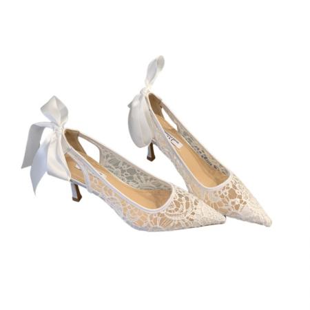 X-32999#新品尖头细高跟网纱女鞋婚鞋35-40 鞋子批发女鞋批发高跟鞋批发