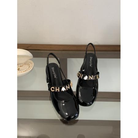 X-33046#新款法式金色高跟鞋后空方圆头玛丽珍女鞋一字带粗跟春款单鞋 鞋子批发女鞋批发高跟鞋批发