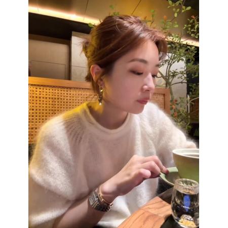 白色毛衣女款新款秋季韩式慵懒chic显瘦气质针织衫上衣 服裝批發女裝批發服飾貨源