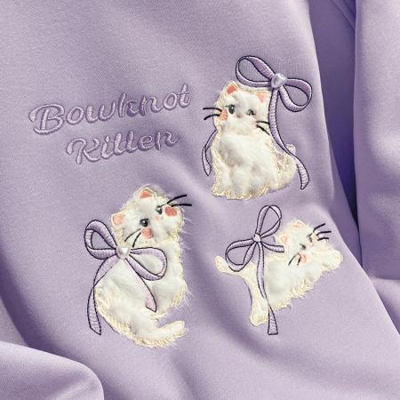 纯棉华棉复合奥粒绒卫衣女装秋冬新款刺绣花连帽保暖上衣 服裝批發女裝批發服飾貨源