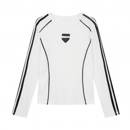 FA55472# 纯棉长袖t恤女秋季内搭打底衫新款大码胖mm气质超好看上衣  服裝批發女裝批發服飾貨源