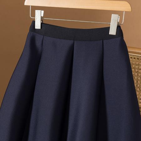 FA55529# 大码女装新款韩版设计感重工钉珠气质高级简约宽松显瘦半身裙  服裝批發女裝批發服飾貨源