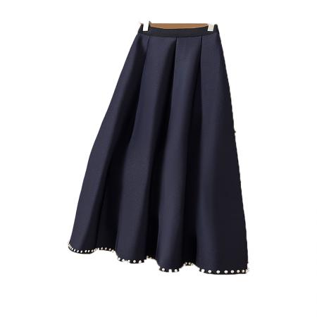 FA55529# 大码女装新款韩版设计感重工钉珠气质高级简约宽松显瘦半身裙  服裝批發女裝批發服飾貨源