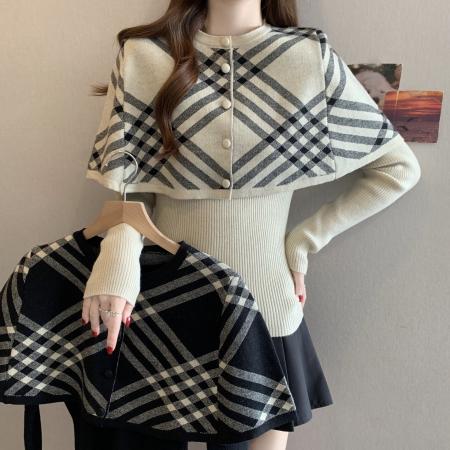 FA55631# 大码早春新款慵懒风毛衣简约大气松弛感宽松百搭针织衫  服裝批發女裝批發服飾貨源