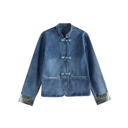 FA55673# 牛仔外套新中式女装春秋季新款流行上衣 服裝批發女裝批發服飾貨源