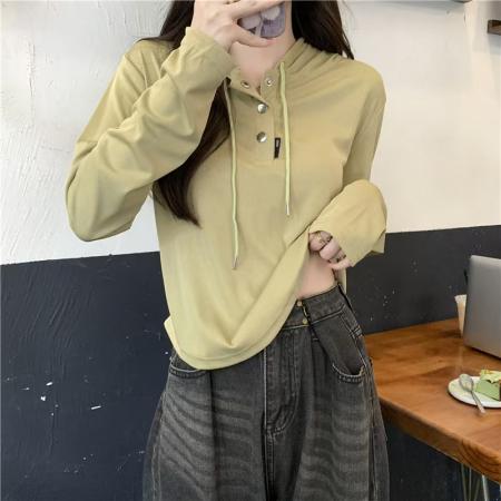 FA55685# 秋冬季新款女装独特别致时尚个性连帽套头打底衫上衣 服裝批發女裝批發服飾貨源