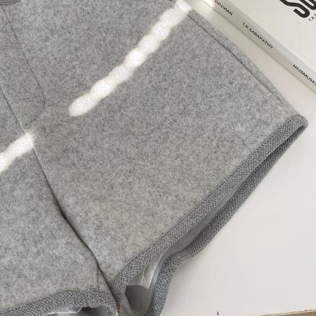 FA55713# 毛呢面料加厚毛呢短裤女秋休闲直筒裤子高腰阔腿裤a字靴裤 服裝批發女裝批發服飾貨源