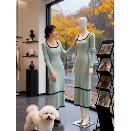 FA55738# 韩国好看春季约会新款特别漂亮独特生日连衣裙高级小众清冷氛围感 服裝批發女裝批發服飾貨源