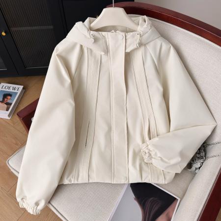 FA55776# 冬款连帽设计感冲锋衣棉服外套设计感宽松百搭小个子工装棉衣 服裝批發女裝批發服飾貨源