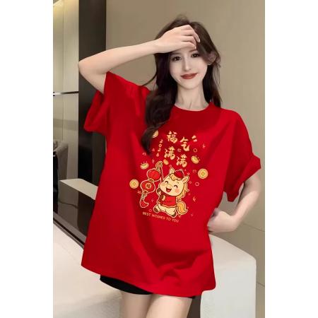 FA55809# 高品质纯棉精梳紧密100%棉宽松情侣短袖男女t恤 服裝批發女裝批發服飾貨源