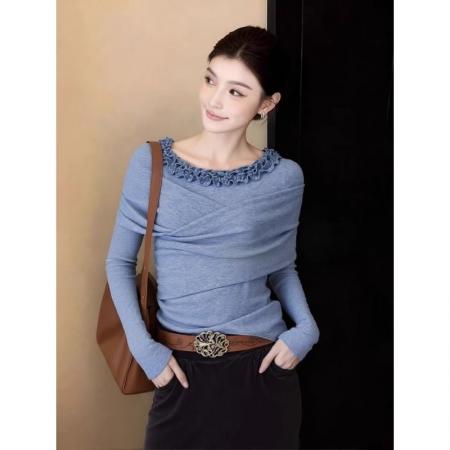 FA55858# 法式温柔风蓝...