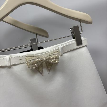 FA55921# 春季新款法式小香风气质甜辣半身短裙珍珠腰带小包裙 服裝批發女裝批發服飾貨源