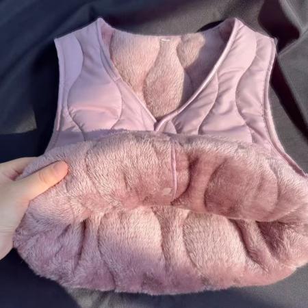 FA55972# 贴身红薯笔记爆款羽绒马甲秋冬加厚短款新款加绒保暖背心 服裝批發女裝批發服飾貨源