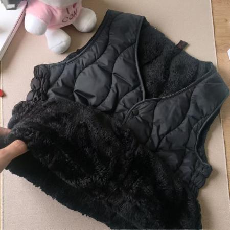 FA55972# 贴身红薯笔记爆款羽绒马甲秋冬加厚短款新款加绒保暖背心 服裝批發女裝批發服飾貨源