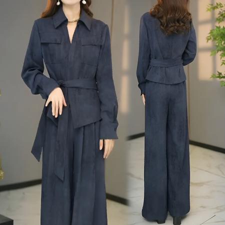 FA56064# 小香风时尚套装春秋今年流行爆款气质轻奢高级感两件套 服裝批發女裝批發服飾貨源