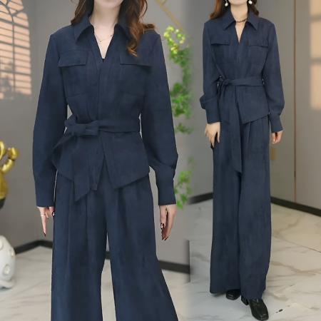 FA56064# 小香风时尚套装春秋今年流行爆款气质轻奢高级感两件套 服裝批發女裝批發服飾貨源