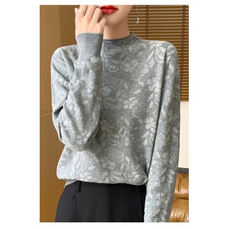 冬季巨好看韩系氛围感气质独特设计感小众红色针织毛衣上衣女 服裝批發女裝批發服飾貨源