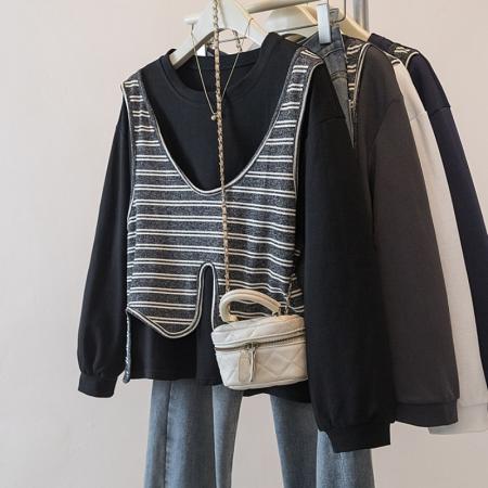 FA56145# 大码不规则条...