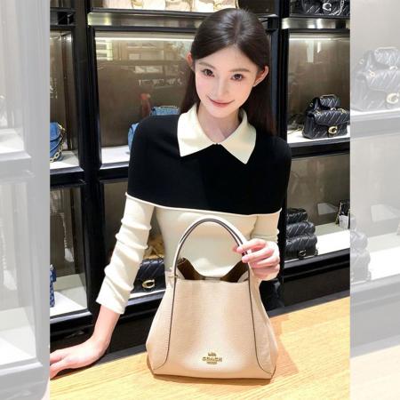 FA56207# 安迪绒洗水天猫抖音品质条纹Polo领针织毛衣女 服裝批發女裝批發服飾貨源