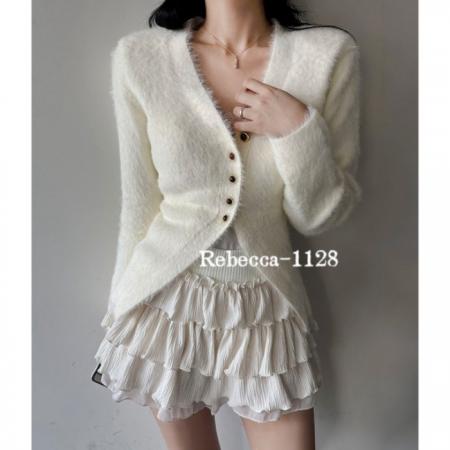 FA56264# 韩系斜肩针织衫女不规则开叉毛衣小个子巨好看的早秋上衣女春秋 服裝批發女裝批發服飾貨源