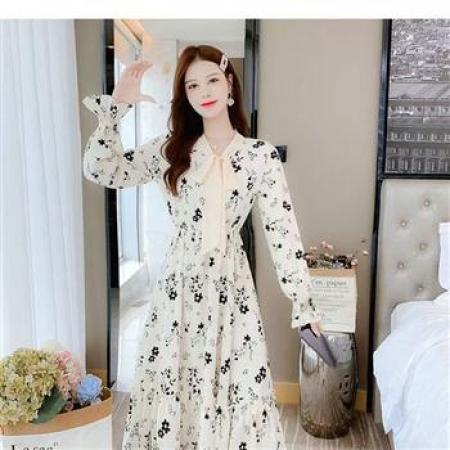 YF6949# 图片色赫本春装...